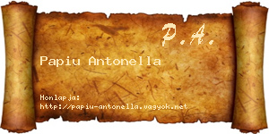 Papiu Antonella névjegykártya